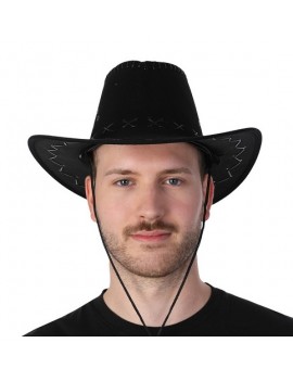 Black Suede Cowboy Hat