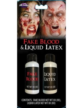 Fake Blood And Liquid Latex Set