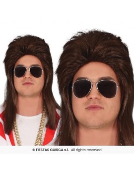 Brown Mullet Wig