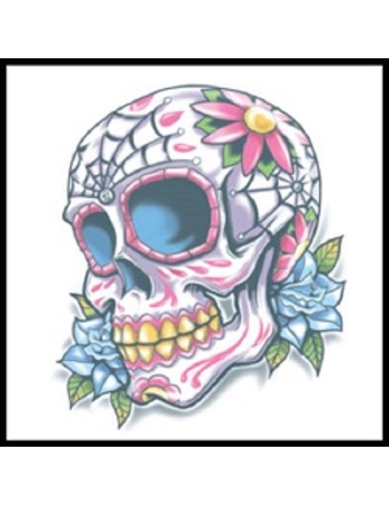 Day Of The Dead Calaveras Temporary Tattoo 