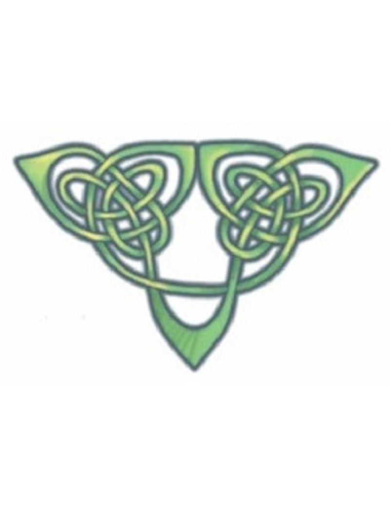 Tribal Celtic Triangle Temporary Tattoo 