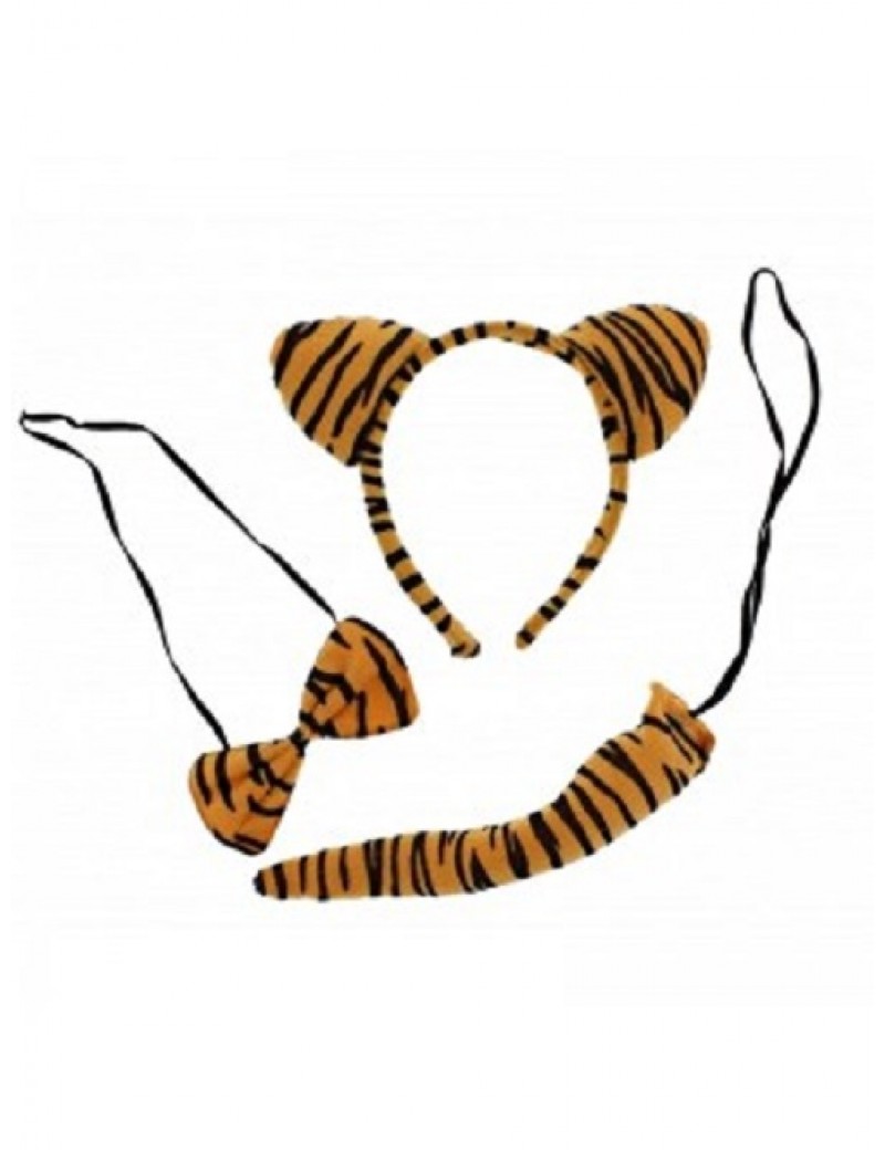 Animal Ears And Tail Set Tiger 77288