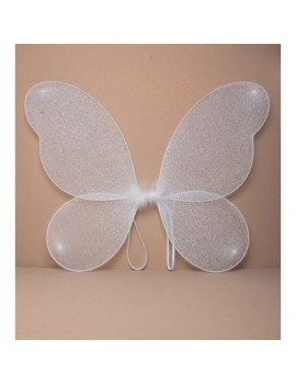 White Silver Glitter Fairy Wings