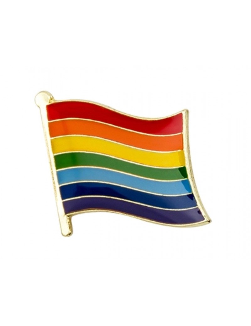 Gay Pride Rainbow Flag Pin Badge