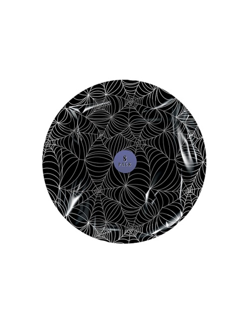 Spider Web Paper Plates