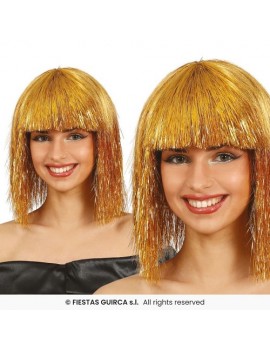 Gold Tinsel Wig