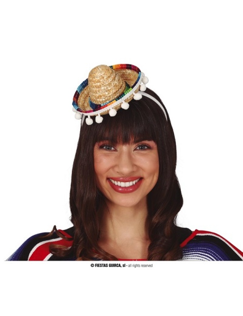 Mexican Mini Straw Sombrero Hat