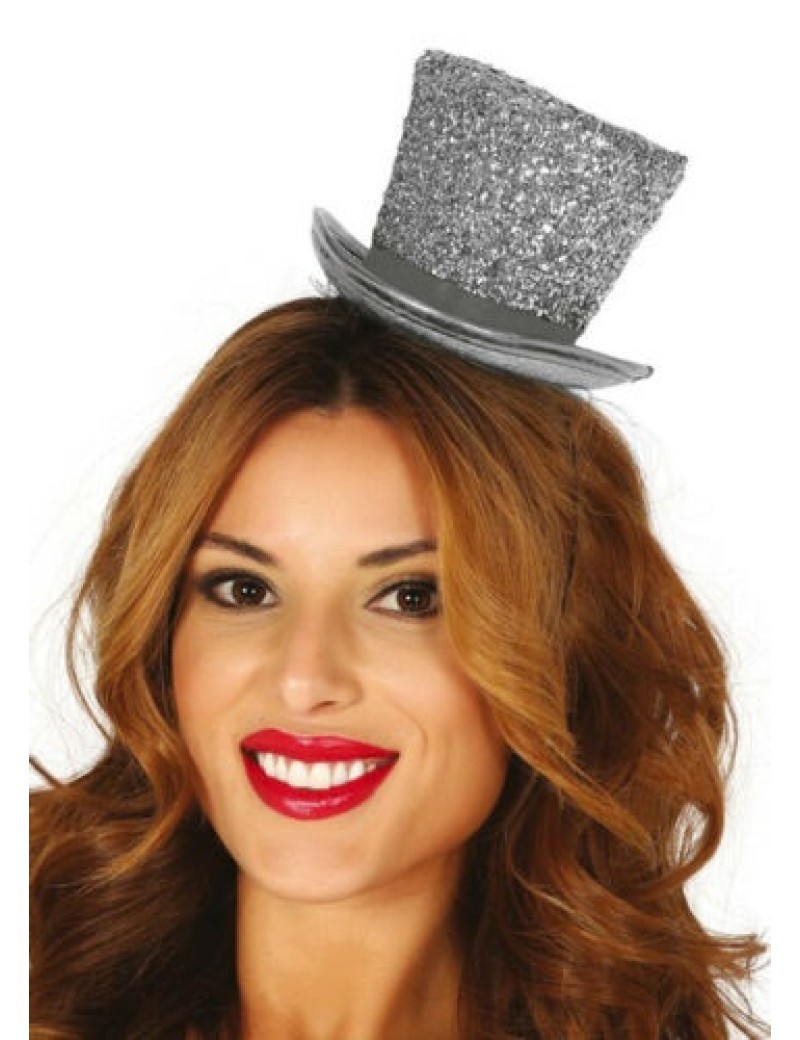 Silver Mini Top Hat