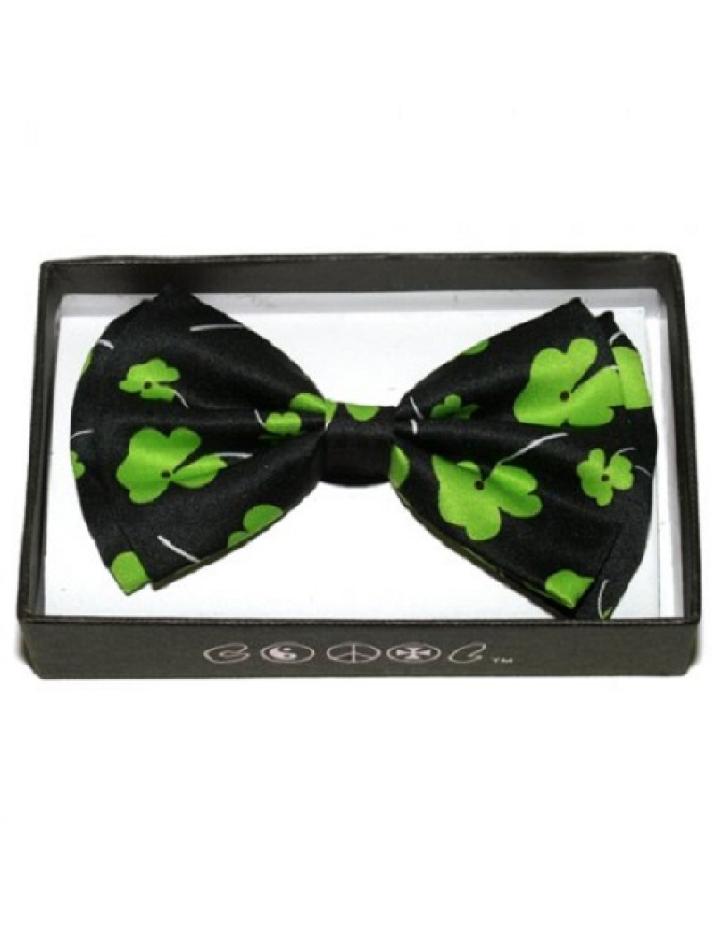 Irish Shamrock Bow Tie