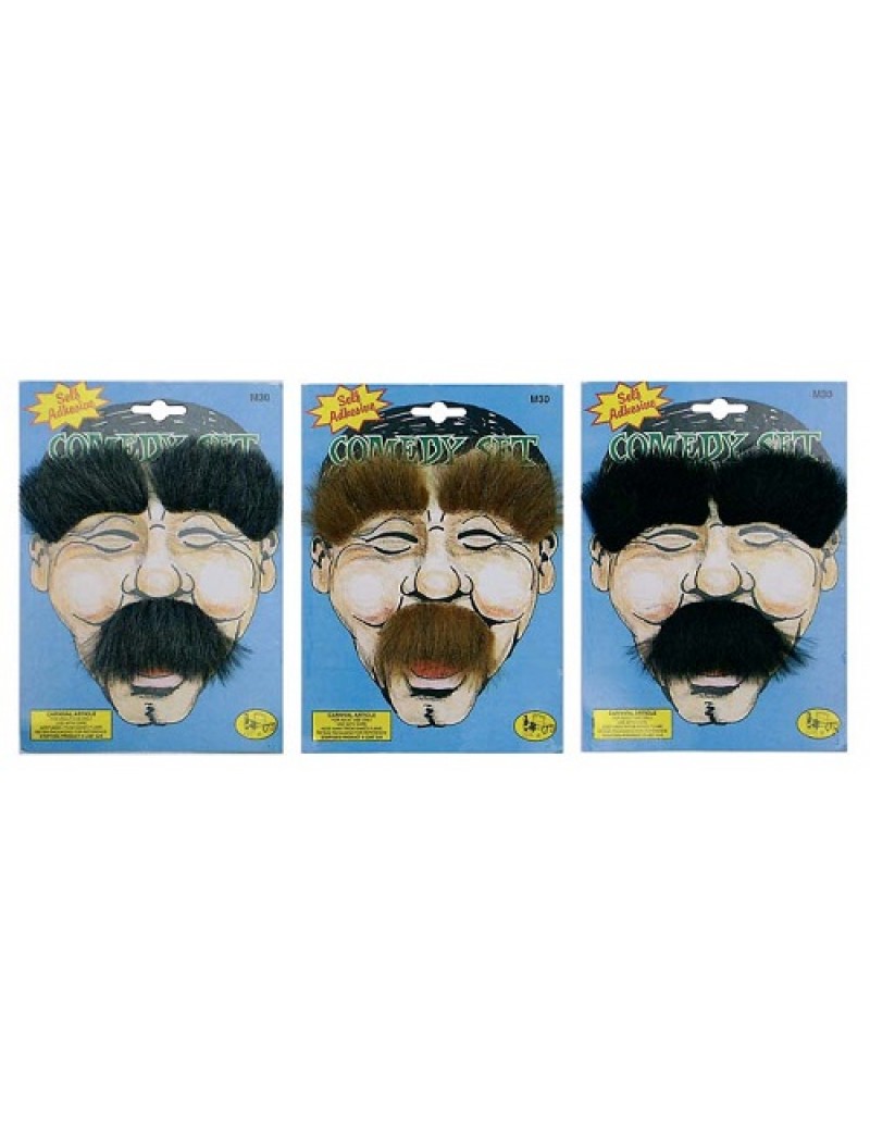 Moustache And Eyebrows Set