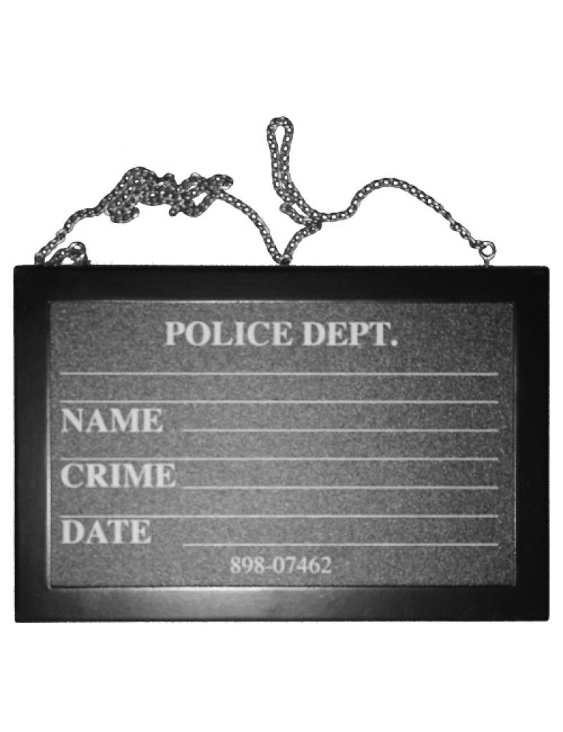 Police Mugshot Chalkboard