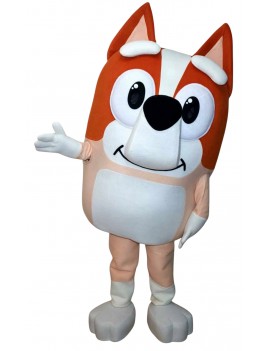 Professional Orange Heeler Dog Mascot Costume