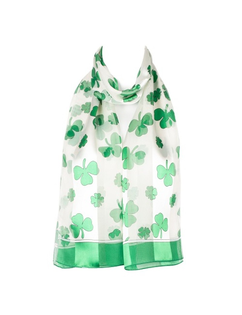 Shamrock Satin Neck Scarf 