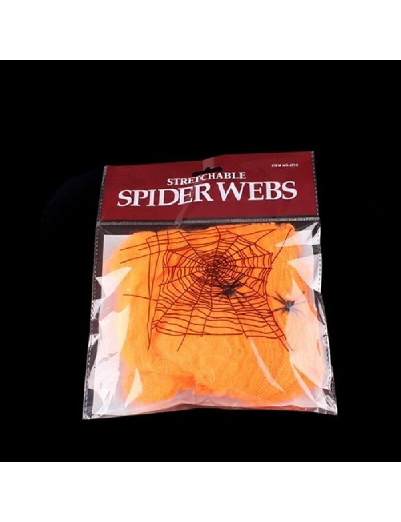 Orange Spider Web