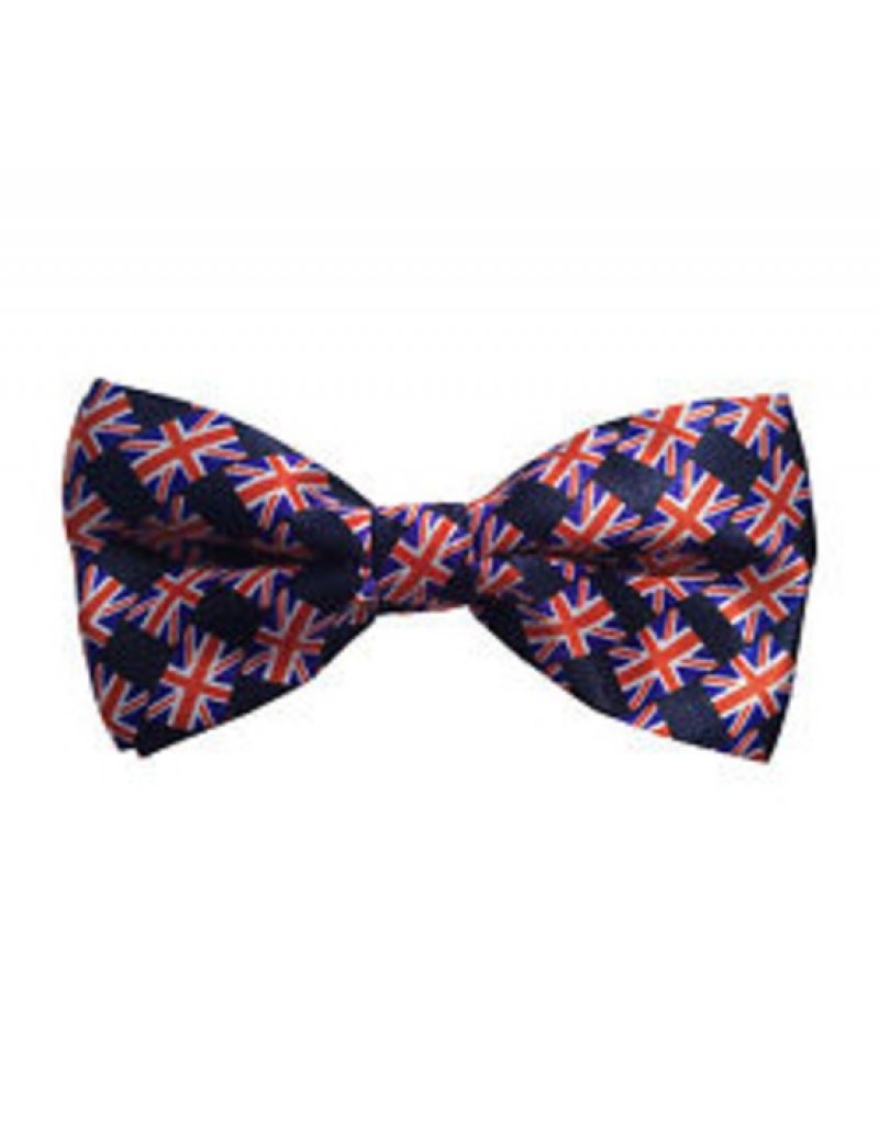 Union Jack Mini Flag Bow Tie