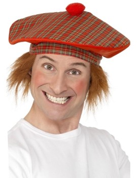 Tartan Hat With Ginger Hair
