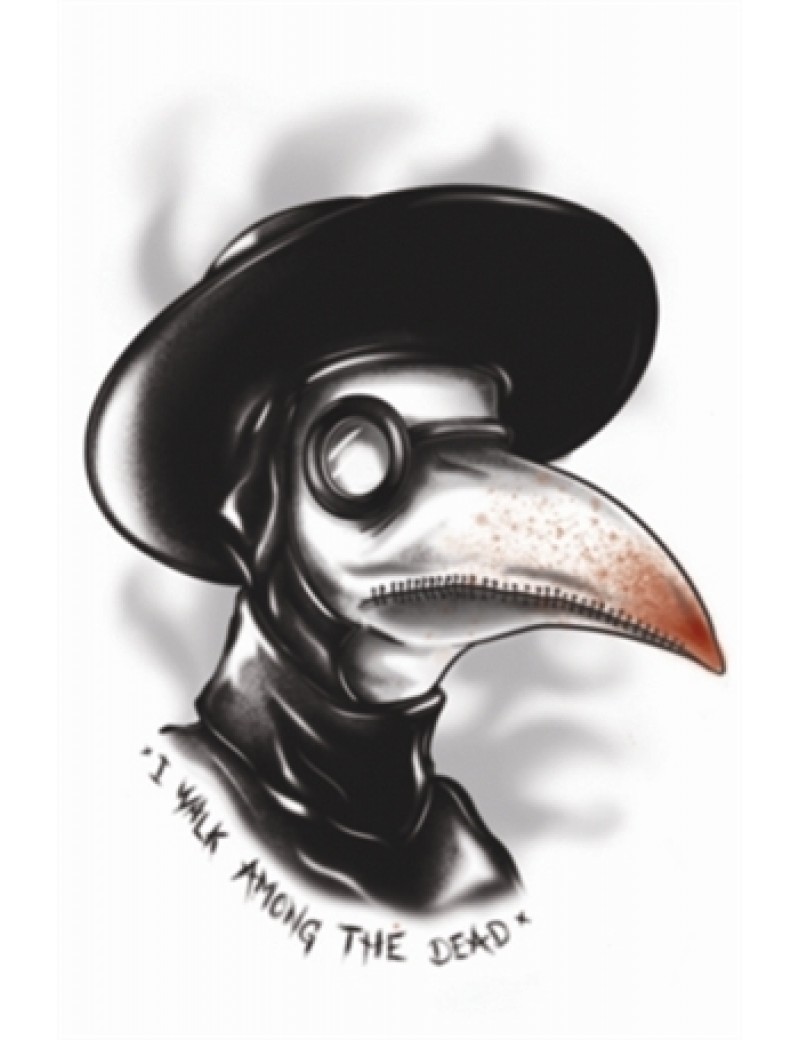 Gothic The Doctor temporary tattoo Tinsley Transfers GTH-203