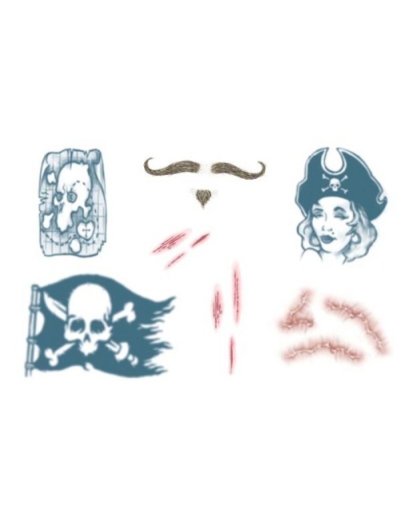 Pirate Temporary Tattoos