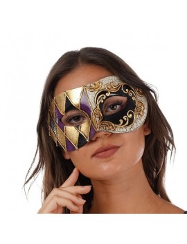 Purple Venetian Eye Mask
