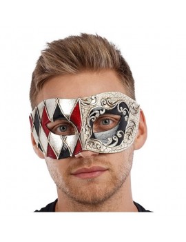 Red Venetian Eye Mask
