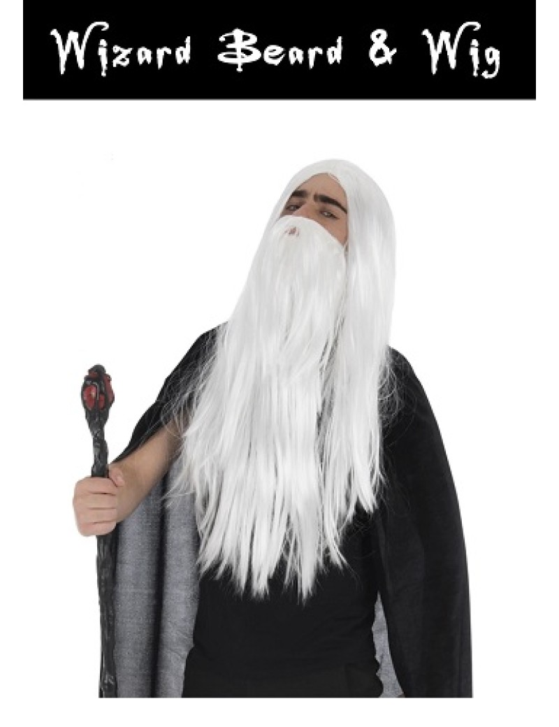 Wizard Wig And Beard Set