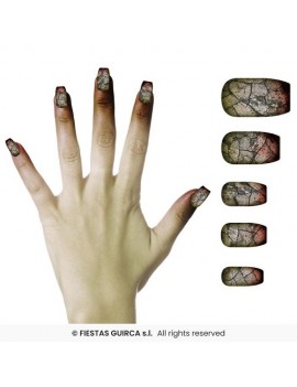 Zombie Stick On False Nails