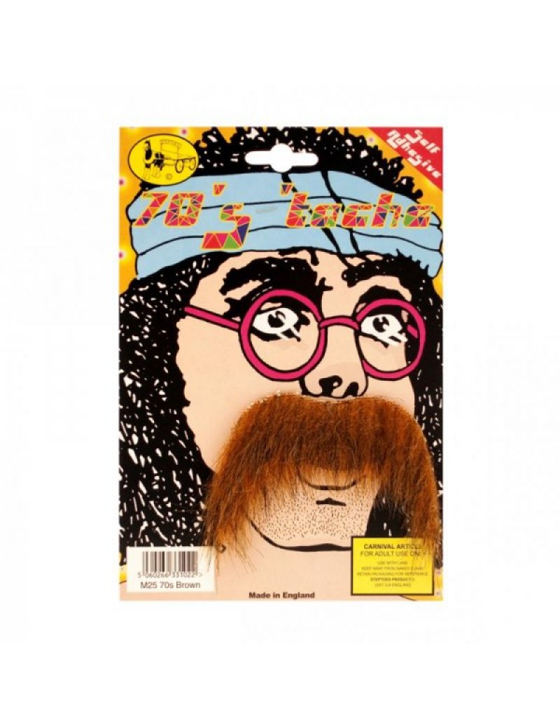 70s Moustache Brown 