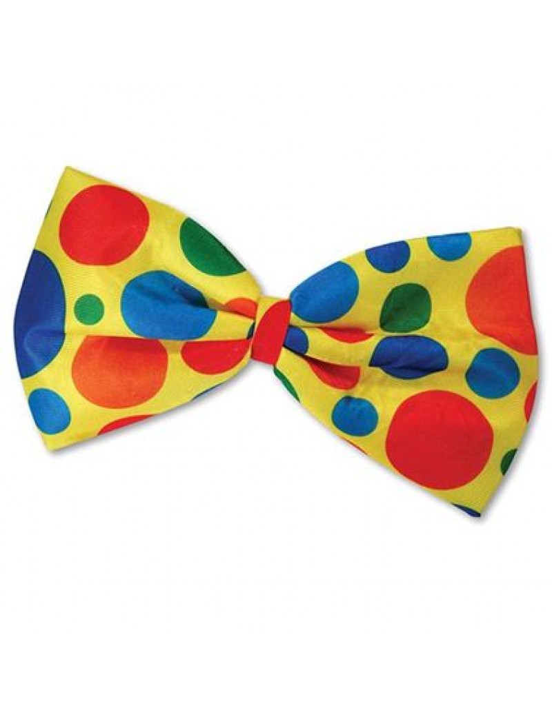 Clown Jumbo Bow Tie Spotted
