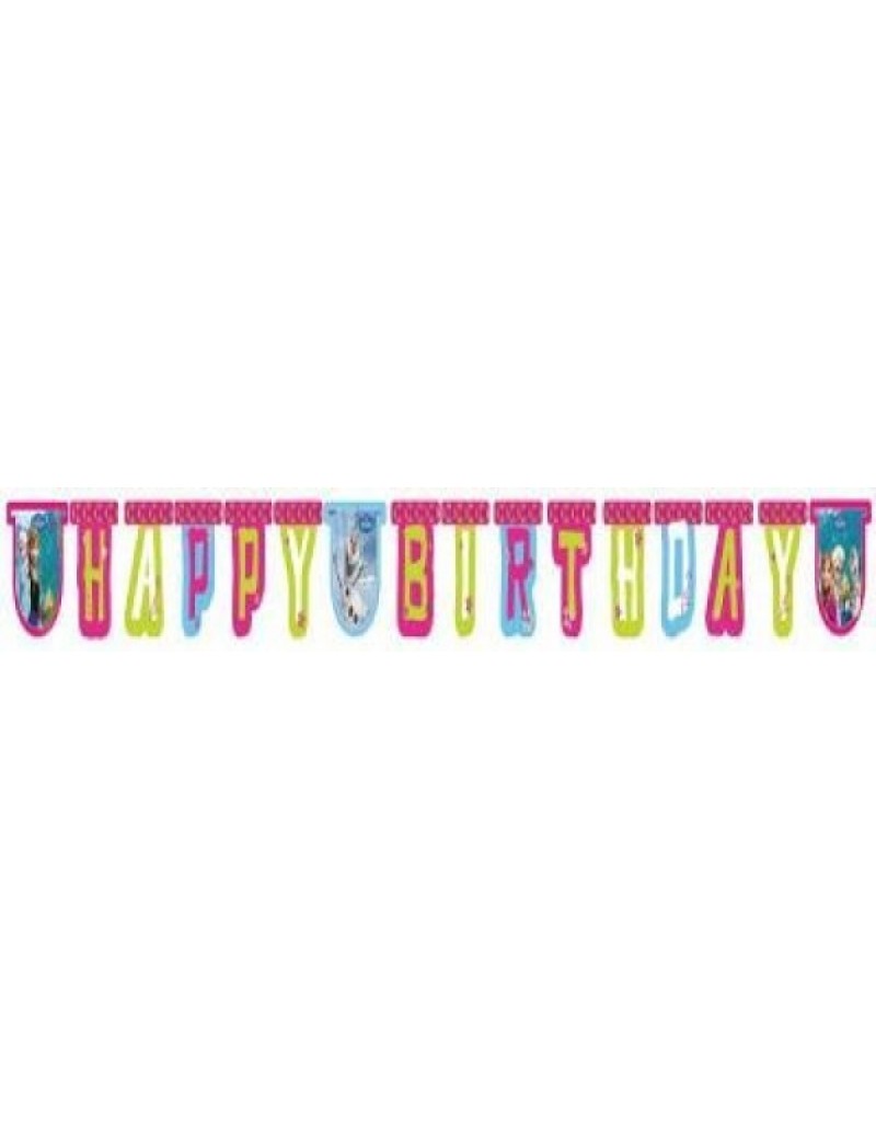 Frozen Party Happy Birthday Card Banner