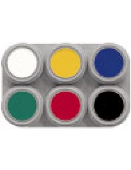 Grimas 6 Colour Water Palette Pure