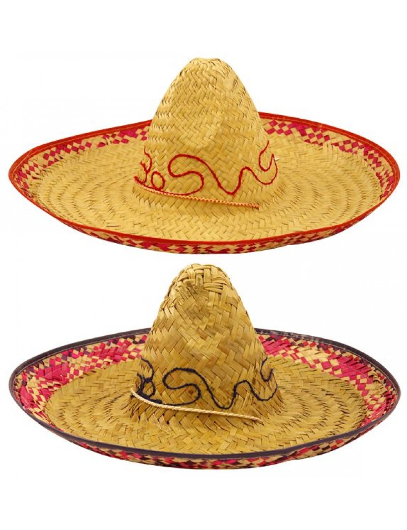 Mexican Straw Sombrero Hat