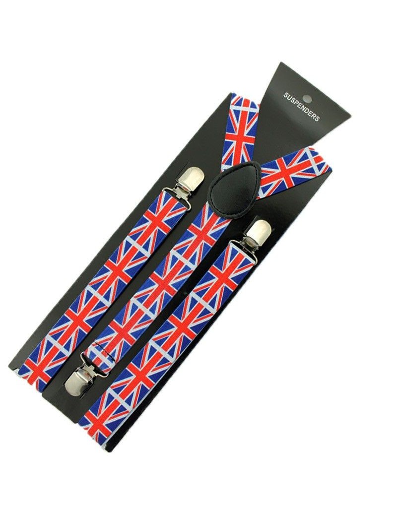 Union Jack Flag Suspender Braces 31547