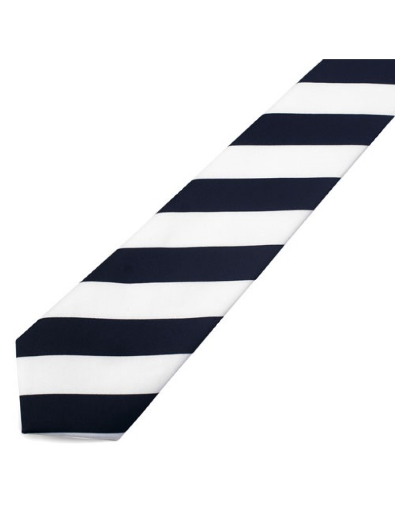 Black And White Striped Tie